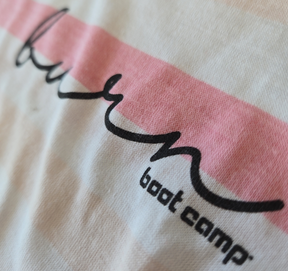 Burn Boot Camp Pink Stripe Top